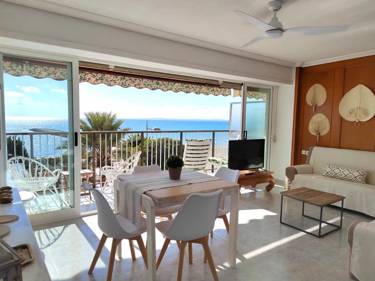 Apartamento Santa Pola Primera Linea De Playa Dış mekan fotoğraf