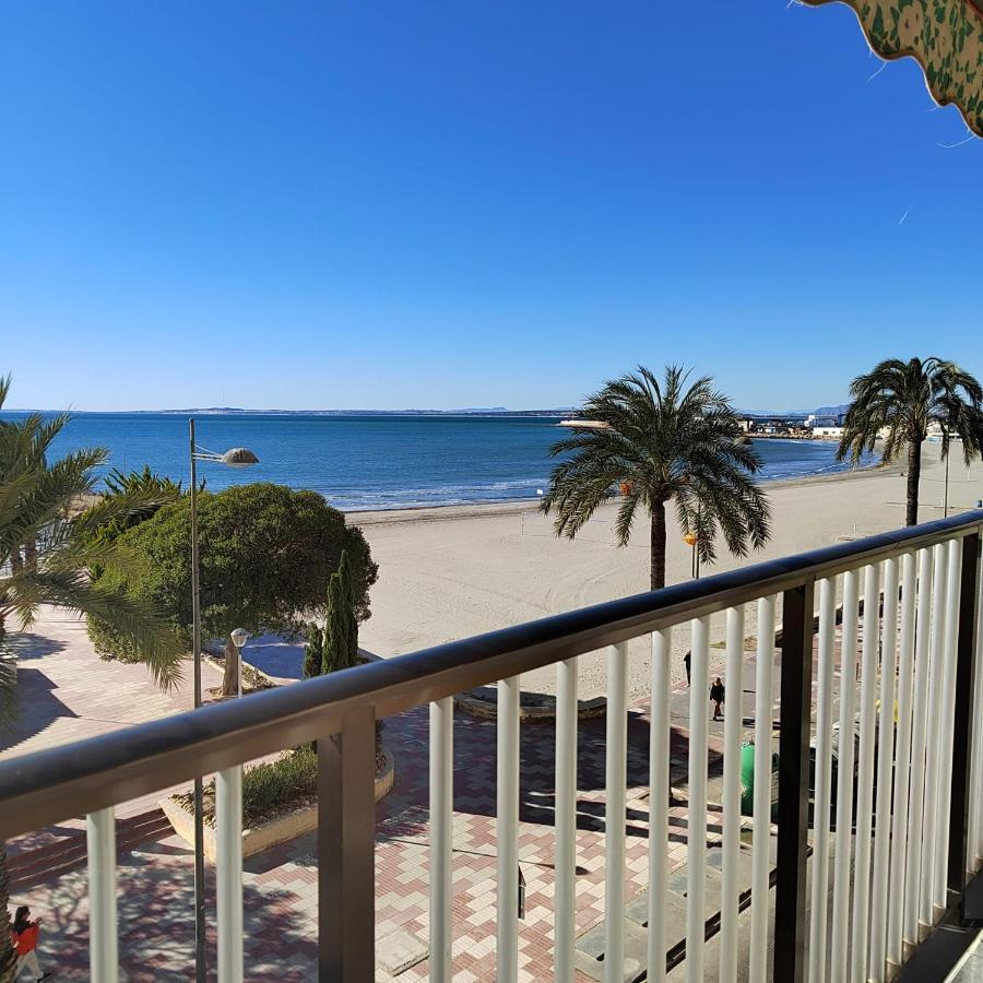 Apartamento Santa Pola Primera Linea De Playa Dış mekan fotoğraf