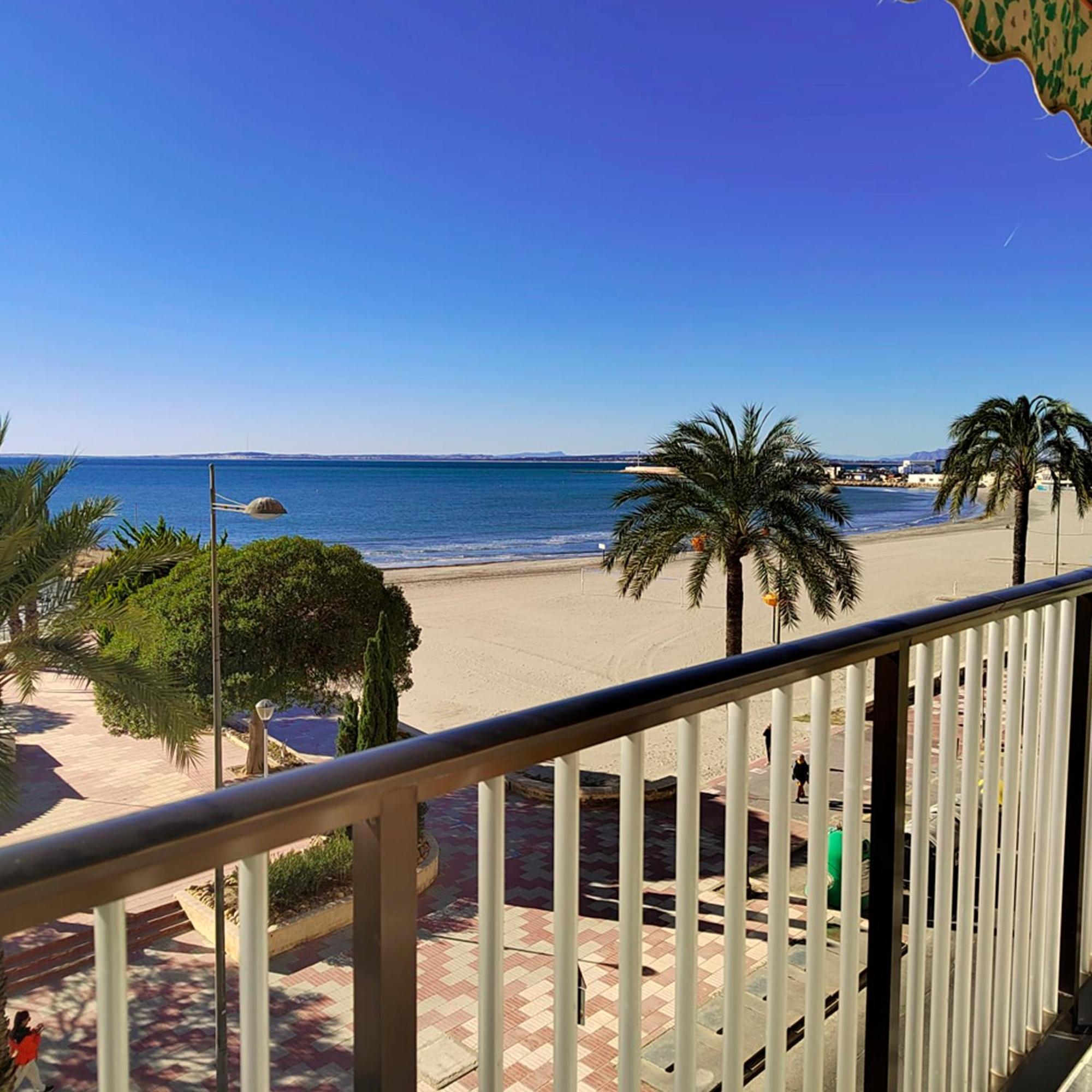 Apartamento Santa Pola Primera Linea De Playa Dış mekan fotoğraf